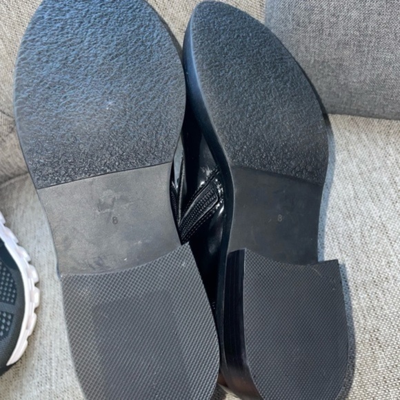 JEFFREY CAMPBELL Damon Lace-Up Bootie Black Box Gold Leather Size 8 US - Picture 6 of 9